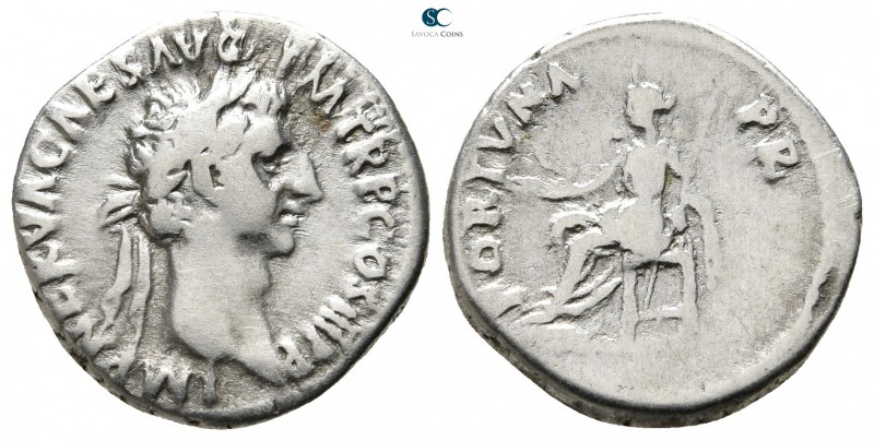 Nerva AD 96-98. Rome
Denarius AR

17 mm., 3,26 g.



nearly very fine