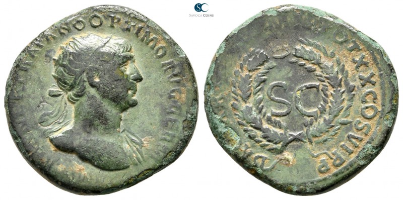 Trajan AD 98-117. Antioch
Dupondius Æ

23 mm., 7,05 g.



very fine