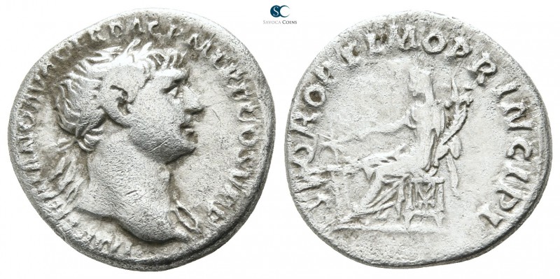 Trajan AD 98-117. Rome
Denarius AR

17 mm., 3,19 g.



very fine