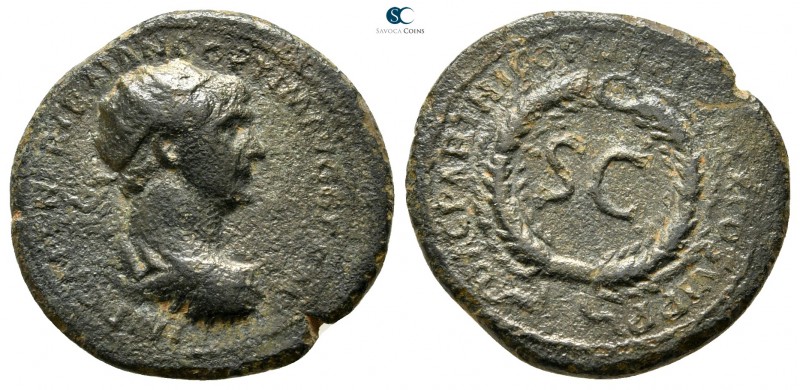 Trajan AD 98-117. Rome
Semis Æ

20 mm., 3,78 g.



nearly very fine