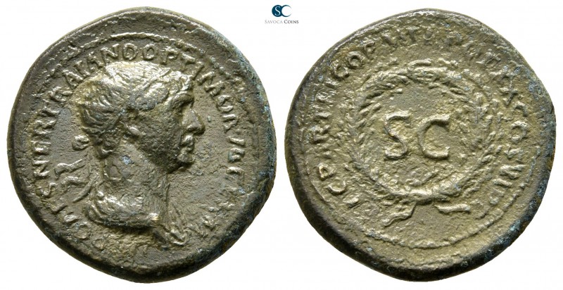 Trajan AD 98-117. Rome
Semis Æ

20 mm., 4,72 g.



very fine