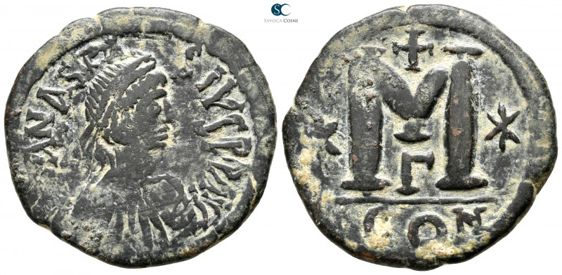 Anastasius I AD 491-518. Constantinople
Follis Æ

33 mm., 16,24 g.



ver...