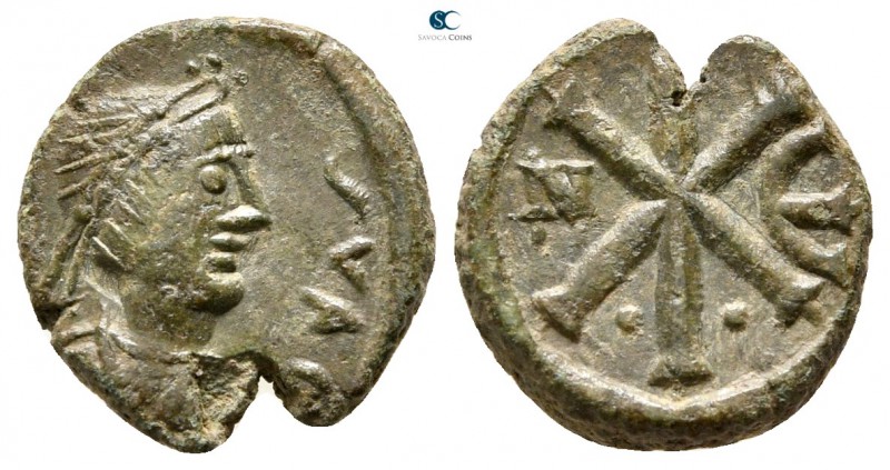Justin I AD 518-527. Nikomedia
Pentanummium Æ

13 mm., 1,77 g.



good ve...
