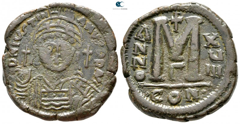 Justinian I AD 527-565. Constantinople
Follis Æ

33 mm., 19,64 g.



very...