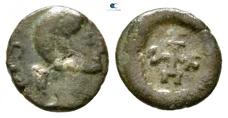 Justin II AD 565-578. Theoupolis (Antioch)
Pentanummium Æ

9 mm., ,63 g.

...