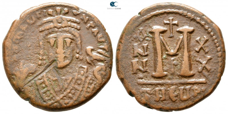 Maurice Tiberius AD 582-602. Theoupolis (Antioch)
Follis Æ

26 mm., 10,02 g....