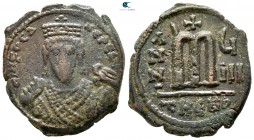 Phocas. AD 602-610. Byzantine. Follis Æ