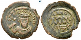 Phocas. AD 602-610. Cyzicus. Follis Æ