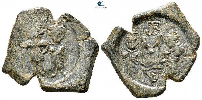 Constans II, with Constantine IV, Heraclius, and Tiberius AD 641-668. Syracuse
...