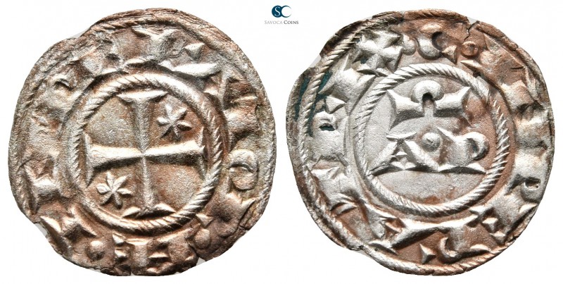Henry VI and Constance AD 1194-1197. Brindisi
Mezzo Denaro BI

18 mm., 0,76 g...