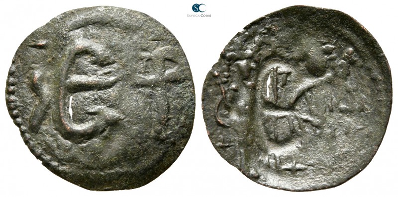 Ivan Aleksandar AD 1331-1371. Tarnovo
Trachy AE

19 mm., ,56 g.



nearly...