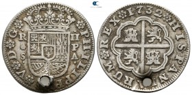 Spain. Sevilla . Philipp V AD 1700-1746. 2 Reales AR 1732