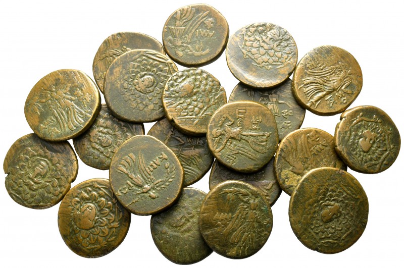 Lot of ca. 20 greek bronze coins / SOLD AS SEEN, NO RETURN!

very fine