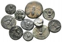Lot of ca. 11 greek bronze coins / SOLD AS SEEN, NO RETURN!<br><br>very fine<br><br>