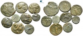Lot of ca. 9 greek bronze coins / SOLD AS SEEN, NO RETURN!<br><br>very fine<br><br>