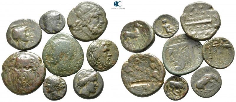 Lot of ca. 8 greek bronze coins / SOLD AS SEEN, NO RETURN!

very fine