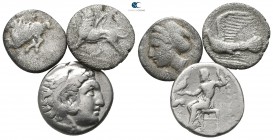 Lot of 3 greek silver coins / SOLD AS SEEN, NO RETURN!<br><br>very fine<br><br>