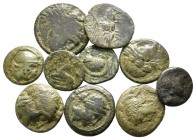 Lot of ca. 10 greek bronze coins / SOLD AS SEEN, NO RETURN!
<br><br>nearly very fine<br><br>