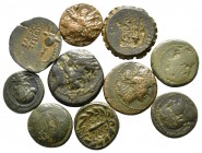 Lot of ca. 10 greek bronze coins / SOLD AS SEEN, NO RETURN!
<br><br>very fine<br><br>