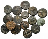 Lot of ca. 16 greek bronze coins / SOLD AS SEEN, NO RETURN!<br><br>nearly very fine<br><br>