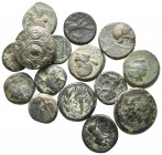 Lot of ca. 15 greek bronze coins / SOLD AS SEEN, NO RETURN! <br><br>nearly very fine<br><br>