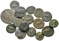 Lot of ca. 16 roman provincial bronze coins / SOLD AS SEEN, NO RETURN!<br><br>very fine<br><br>