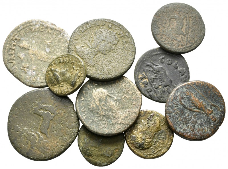 Lot of ca. 10 roman provincial bronze coins / SOLD AS SEEN, NO RETURN!

fine