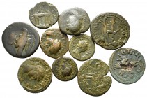Lot of ca. 10 roman provincial bronze coins / SOLD AS SEEN, NO RETURN!<br><br>nearly very fine<br><br>