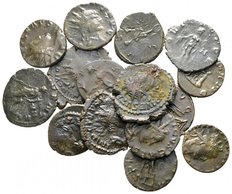 Lot of ca. 15 roman bronze coins / SOLD AS SEEN, NO RETURN! 

nearly very fine