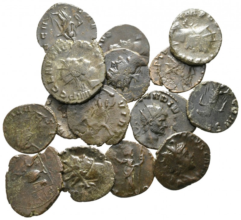 Lot of ca. 15 roman bronze coins / SOLD AS SEEN, NO RETURN! 

nearly very fine