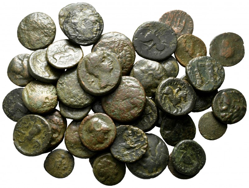 Lot of ca. 50 ancient bronze coins / SOLD AS SEEN, NO RETURN!

nearly very fin...