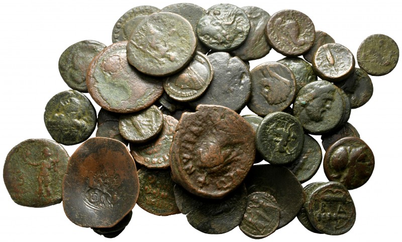 Lot of ca. 50 ancient bronze coins / SOLD AS SEEN, NO RETURN!

fine