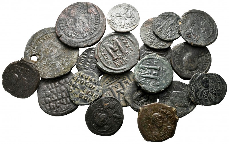 Lot of ca. 20 byzantine bronze coins / SOLD AS SEEN, NO RETURN!

fine