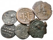 Lot of ca. 6 byzantine bronze coins / SOLD AS SEEN, NO RETURN!<br><br>very fine<br><br>