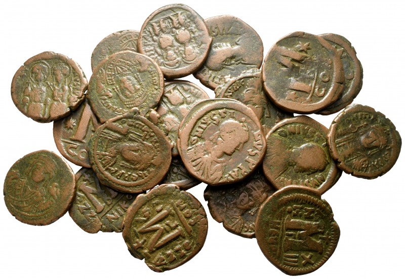Lot of ca. 20 byzantine bronze coins / SOLD AS SEEN, NO RETURN! 

very fine