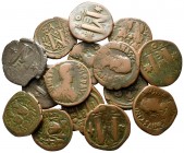 Lot of ca. 15 byzantine bronze coins / SOLD AS SEEN, NO RETURN!<br><br>very fine<br><br>