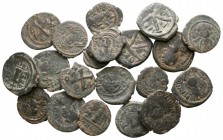 Lot of ca. 20 byzantine bronze coins / SOLD AS SEEN, NO RETURN!<br><br>very fine<br><br>