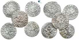 Lot of 5 medieval silver coins / SOLD AS SEEN, NO RETURN! <br><br>very fine<br><br>