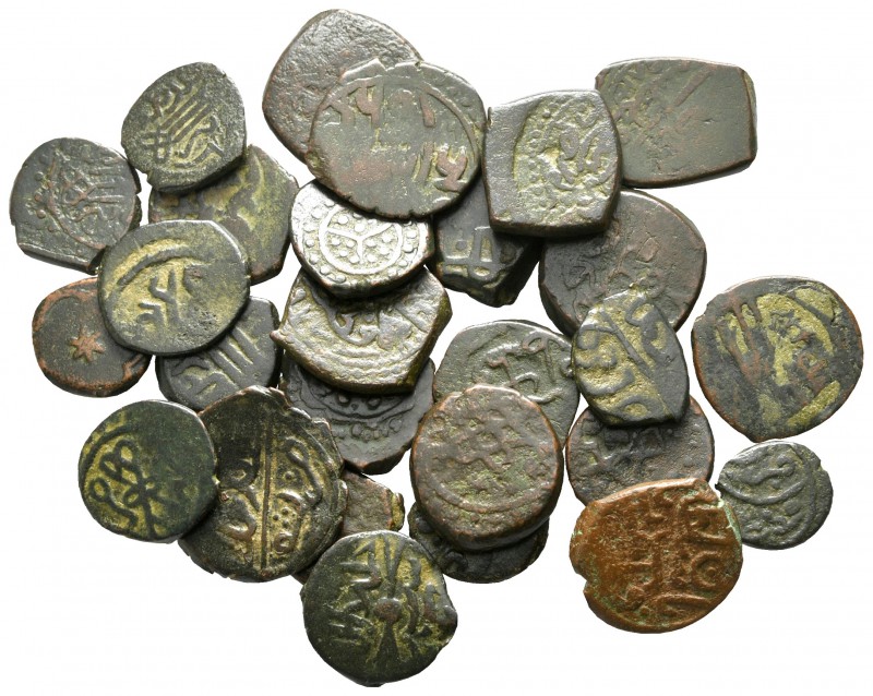 Lot of ca. 27 islamic bronze coins / SOLD AS SEEN, NO RETURN! 

nearly very fi...