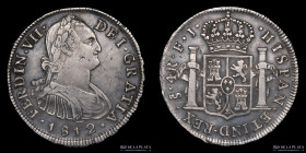 Santiago. Fernando VII. 4 Reales 1812 FJ. KM60