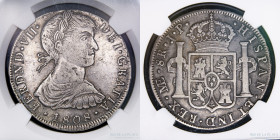 Lima. Fernando VII. 8 Reales 1808 JP. KM106.2