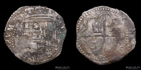 Potosi. Felipe IV. 2 Reales 1622 P. Macuquina. CJ 15.2.2