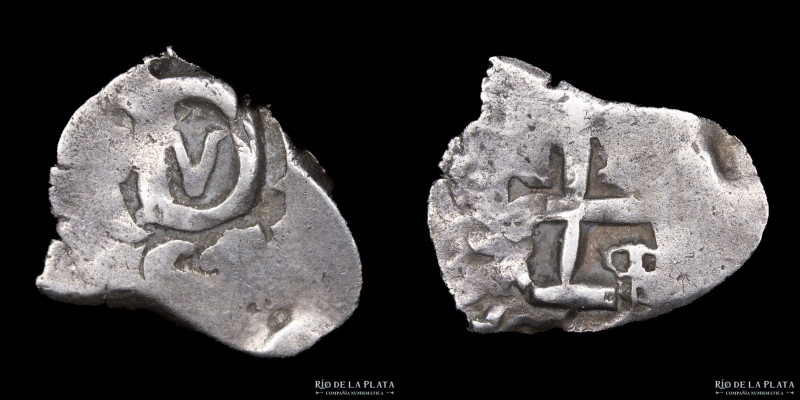 Potosí. Fernando VI (1746-1759) 1/2 Real 1757. Macuquina. Plata 917; 17.0mm; 0.9...