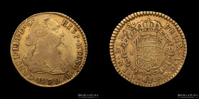 Potosi. Carlos III. 1 Escudo 1779 PR. CJ 71.2