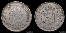 Potosi. Carlos III. 1/2 Real 1779/8 PR. CJ 67.7.2