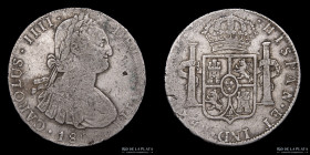 Potosi. Carlos IV. 8 Reales 1808 PJ. CJ 76.20