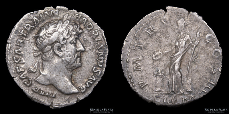 Hadrian (117-138AD) Denarius. Rome mint, struck 121-123AD. Silver; 18.5mm; 3.33g...