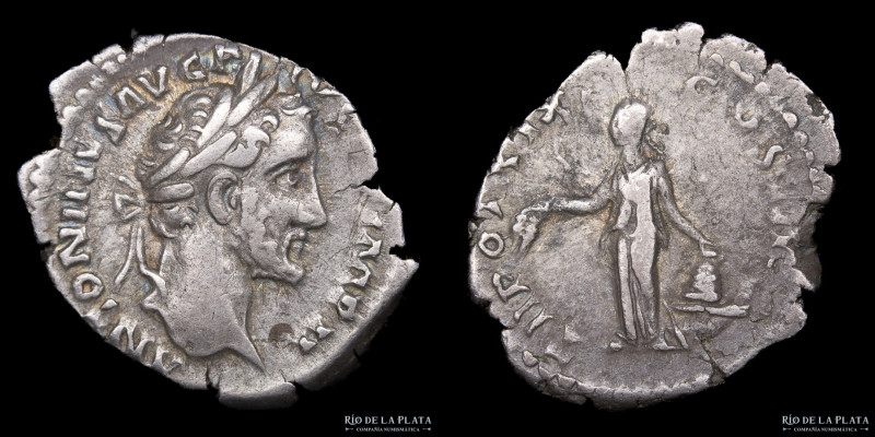 Antoninus Pius (138-161AD) Denarius. Rome mint, struck 155-156AD. Silver; 20mm; ...