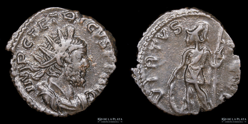 Tetricus I (270-273AD) Antoninianus. Mint II. Bronze; 19mm; 2.45g. A: IMP C TETR...