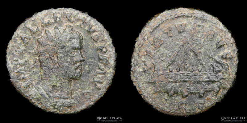 Allectus (293-296AD) Quinarius. Camulodunum mint. Bronze; 18.0mm; 2.52g. A: IMP ...